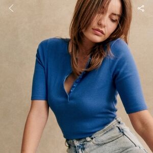 Sezane Theodora Top 💙💙 NWT